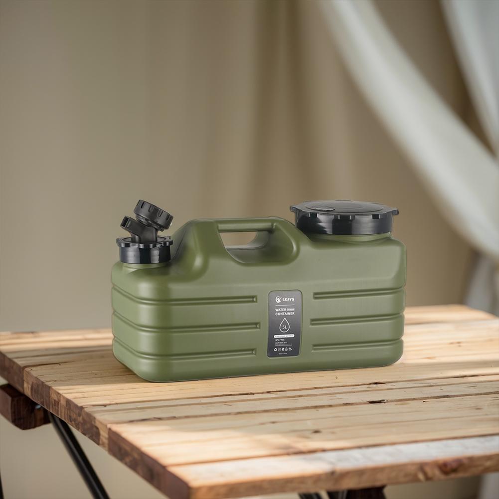 5L Water Storage Container with Faucet Water Dispenser Carrier Large Capacity Water Container Jug for Vehicle Car Camping