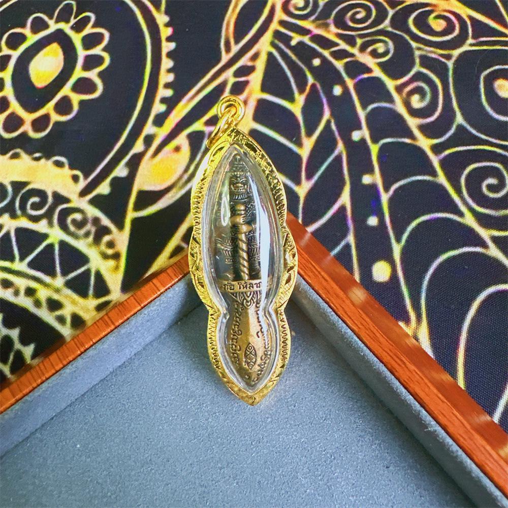 Genuine Thai Amulet: Tao Weisuwan Yaksha King in Gilded Shell