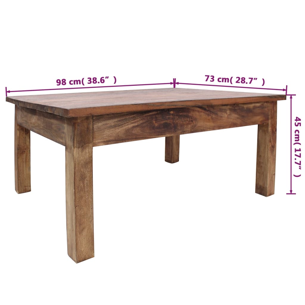  Coffee Table, Mahogany, 98x73x45 Cm
