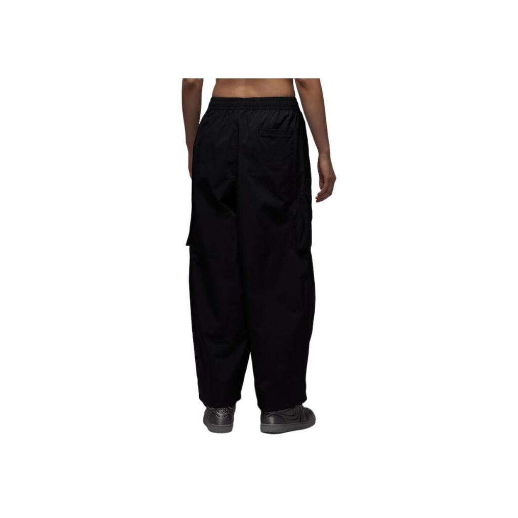Jordan SS25 Brand Logo Comfortable Solid Color Versatile Sports Long Pants Women bottoms Black HM6145-010