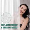PEVA Waterproof Shower Curtain Liner with Magnets Mold Resistant Lightweight Plastic Bathroom Shower Liner