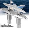 6  Boat Ship Mooring Dock Neat Cleat 316 Stainless Steel Double Deck Push Pull Cable   Bolt