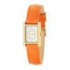 Rectangular Crocodile Embossed Watch with Arabic Numerals for J-AXIS Classical, Elegant, Easy-to-Read (Suitable Students)