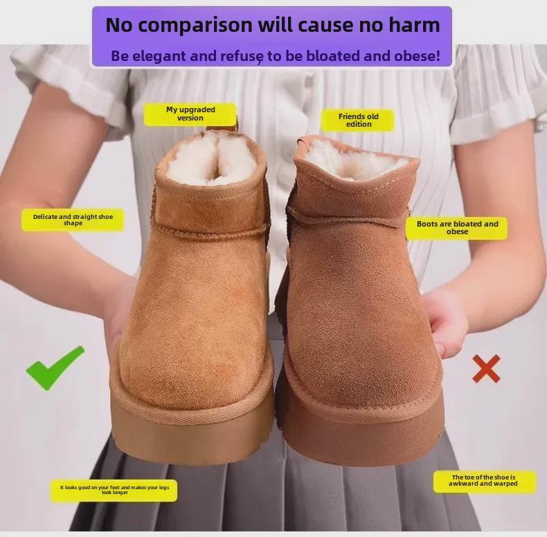 Unisex Fur Snow Boots: Warm, Thick-Soled, Cold-Proof & Waterproof