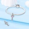 Original Charms Kupfer Unendliche Liebe Rosa Schlüssel Anhänger Passend für Charms Plata Armbänder für Frauen Schmuckherstellung DIY Feine Geschenke