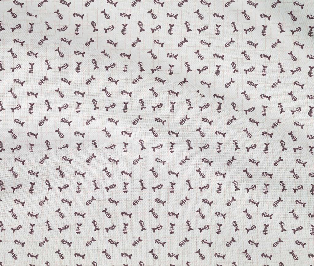 oneOone Bavlněná směs Látka Vzor Rybí kost Oceánové potisky Metráž 40 palců