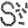 12-Inch Wargaming Chain Ruler Modular Snap-Fit Chain Measuring Tool with 12 Detachable 1-Inch Links Combat Gauge for RPG Tabletop Miniatures Terrain
