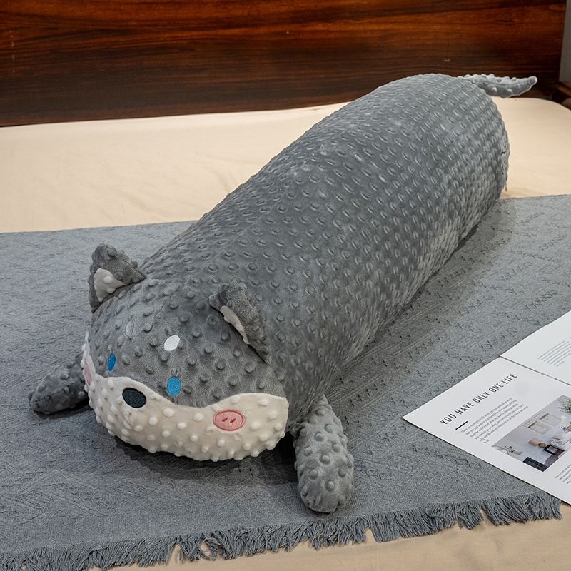 Pressure Bubble Feihua Long Pillow Animal Side Sleeping Leg Pillow Bedside Dormitory Reading Cushion Lying Sleeping Pillow Removable and Washable
