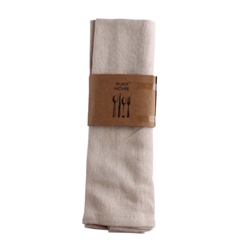 Cotton Linen Dining Napkins бежевый
