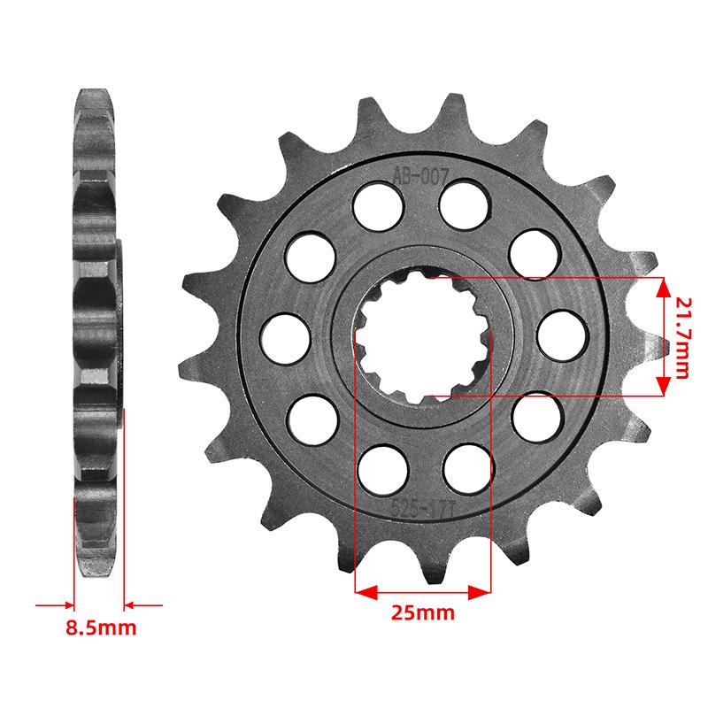 525 17T 41T Motor Bike Front Rear Sprocket Gear Wheel Cam for Kawasaki ZX-10R ZX1000 Ninja ZX-10RR ZX1002 Ninja KRT ABS