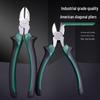 Multifunctional Labor-saving Diagonal Cutting Pliers with Spring Return, available in 6 inch & 8 inch sizes for Electricians and Wire Stripping.