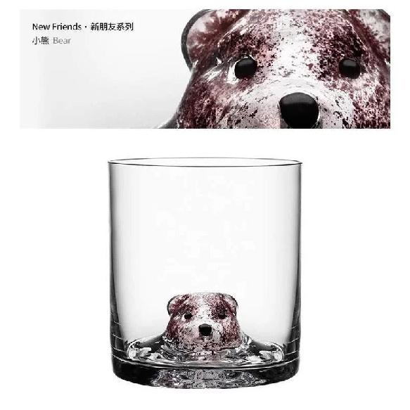 New Friends Whiskey Glass Colorful 3D Animal Head Wine Glass Nordic Style Bear Water Cup Bird Coffee Cup Beer Mug Dropshipping