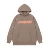 Unisex Oversized Hoodie With Spiderweb Print Fleece-Lined Cotton Blend Streetwear Style