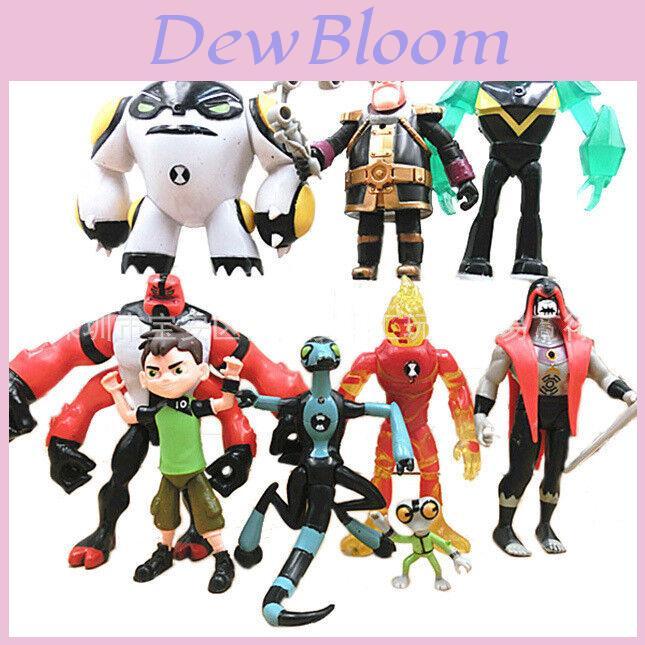 Set di Action Figure Ben 10 in PVC Disegni Dettagliati con Lavorazione di Qualità Premium