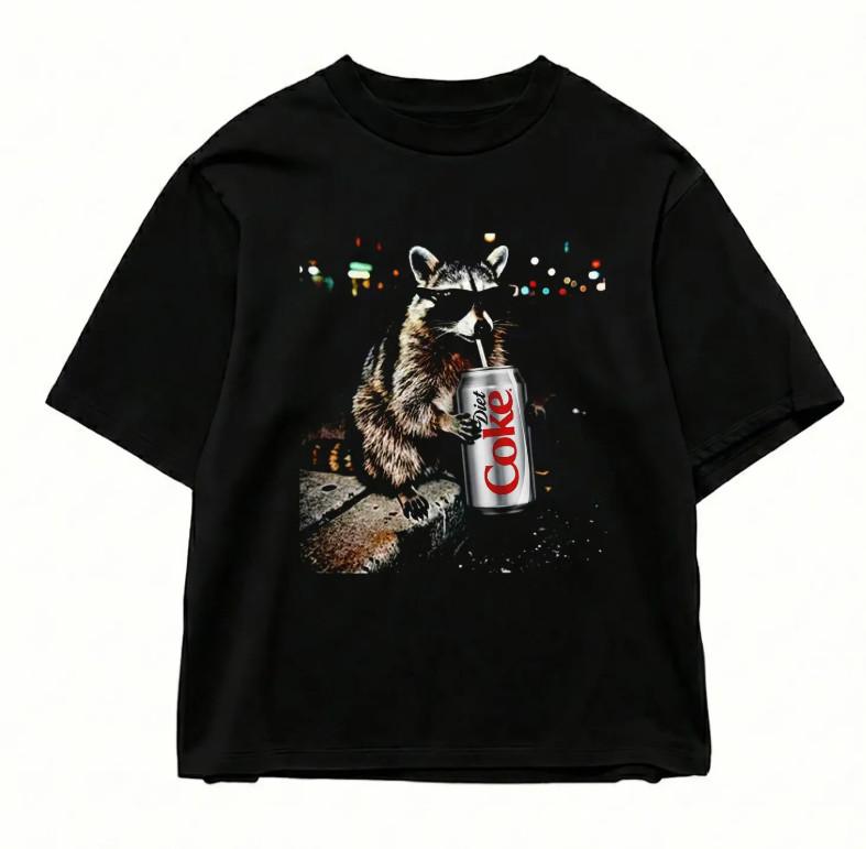Three Raccoons Diet Coke Tshirts XXXXL