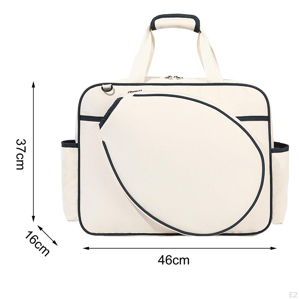 Badminton Tennis Handbag Professional Multifunctional Tote Pickleball Racket Storage Canvas