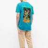Men's Off-White C/O Virgil Abloh Skeleton Character Printing Short Sleeve Ordinary Version Blue T-Shirt OMAA027R201850143988
