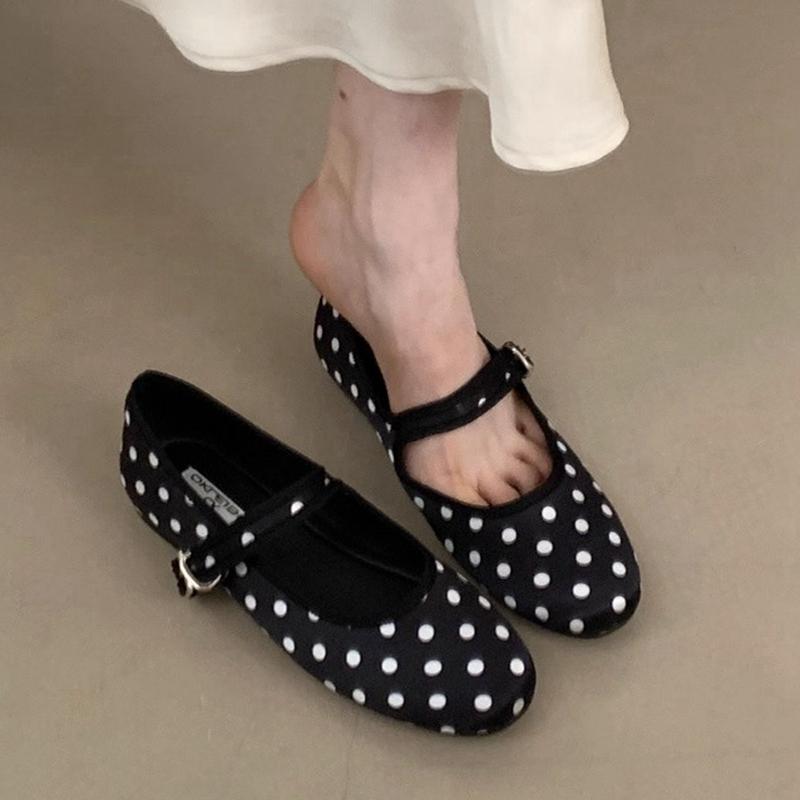 Fashion SUOJIALUN 2025 Autumn New Brand Women Flat Shoes Fashion Round Toe Shallow Ladies Mary Jane Shoes Soft Flat Heel Boat Shoes