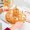 Middle Eastern Festival Fruit Tray Living Room Transparent Refreshment Tea Table Snacks Place Plate Candy Snack Plate