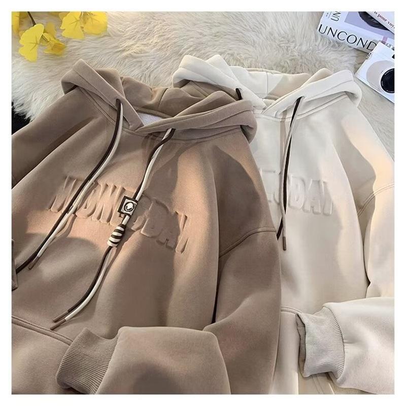 Men's And Women's Autumn And Winter Trend Loose And Plush Thick Hoodie