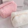 Soft and Cute Plush Organizer Pouch In Sweet Colors Perfect for Storing Beauty Items Anywhere