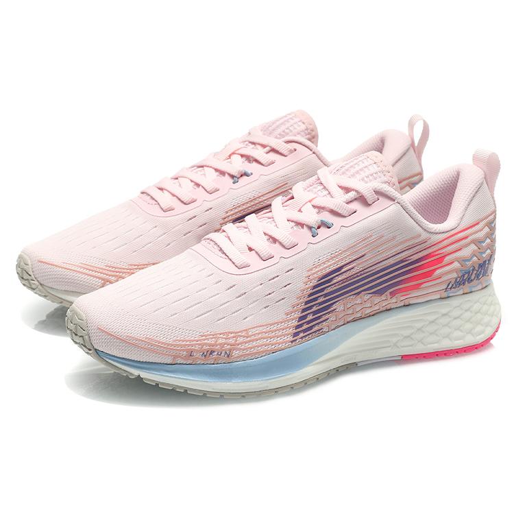 Li Ning Red Hare 4 V2 Slip Resistant Abrasion Resistant Low Top Running Shoes Women's Pink ARMQ012-8