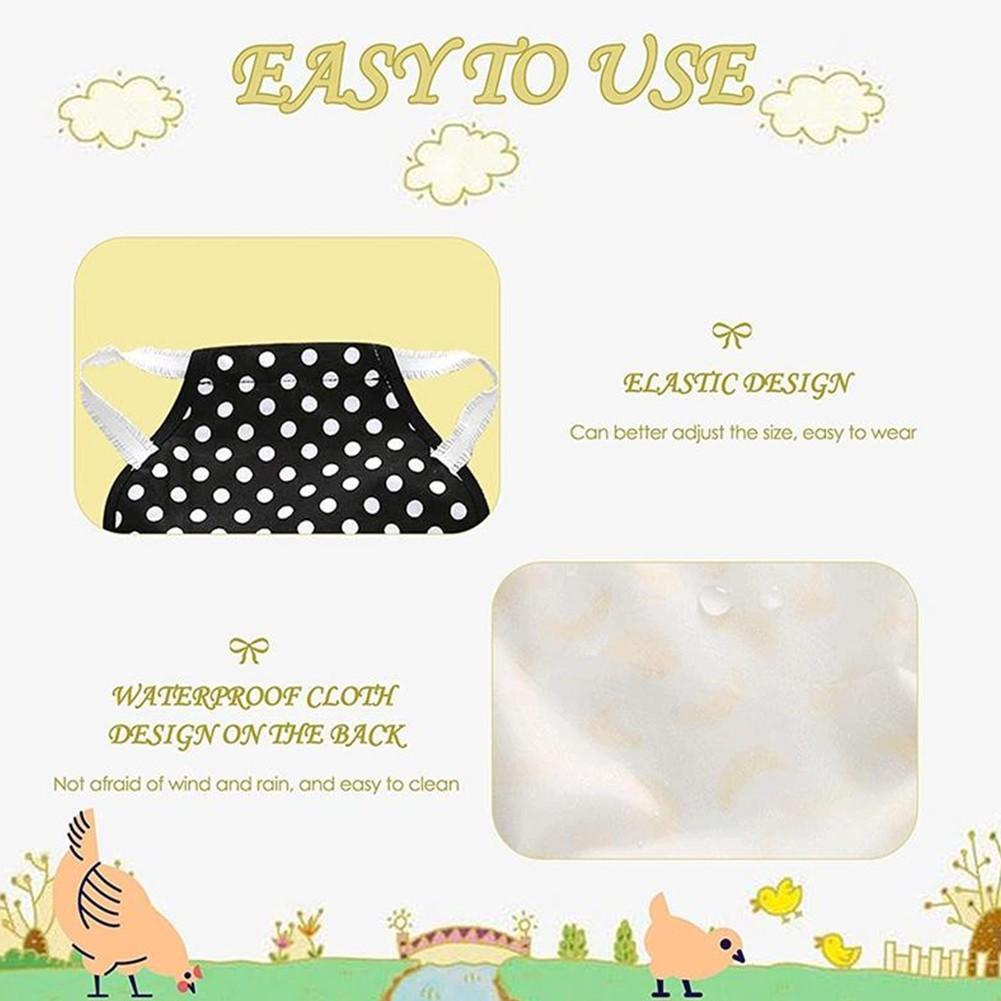 3 Pieces Chicken Saddle, Chicken Jacket Hen Apron Feather Fixer Poultry WiW YV7
