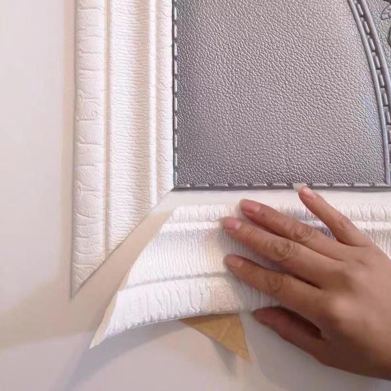 1ks pro podlahové rohové samolepky na zeď Samolepící linie pasu 3D reliéfní domácí dekorace