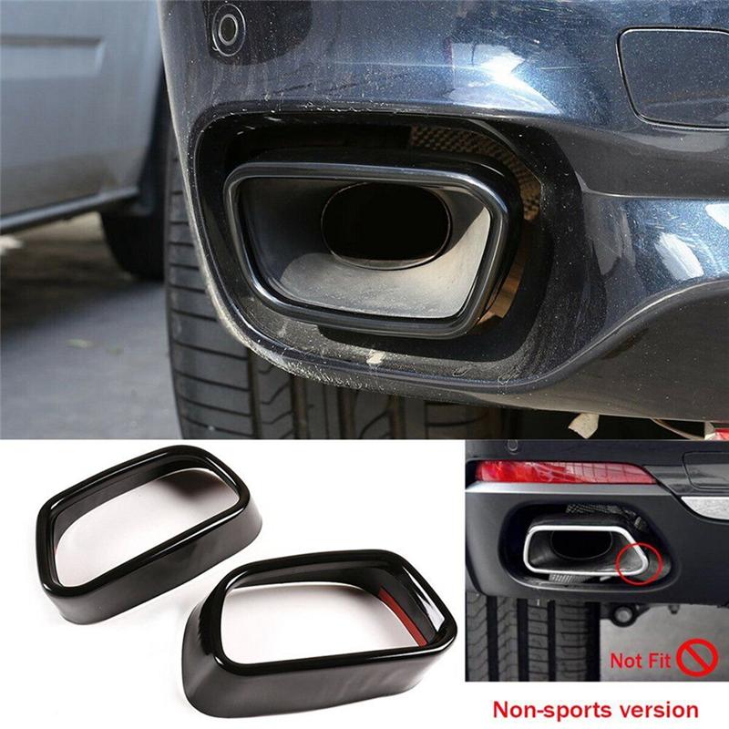ABLZ-1 Set Tail Throat Exhaust Pipe Cover Replacement Parts Fit For BMW X5 F15 X6 F16 2014-2018