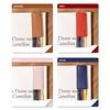 2 Pcs Book Markers with Colorful Ribbons PU Leather Reading Bookmarks Ribbon Page Markers for Book Lovers