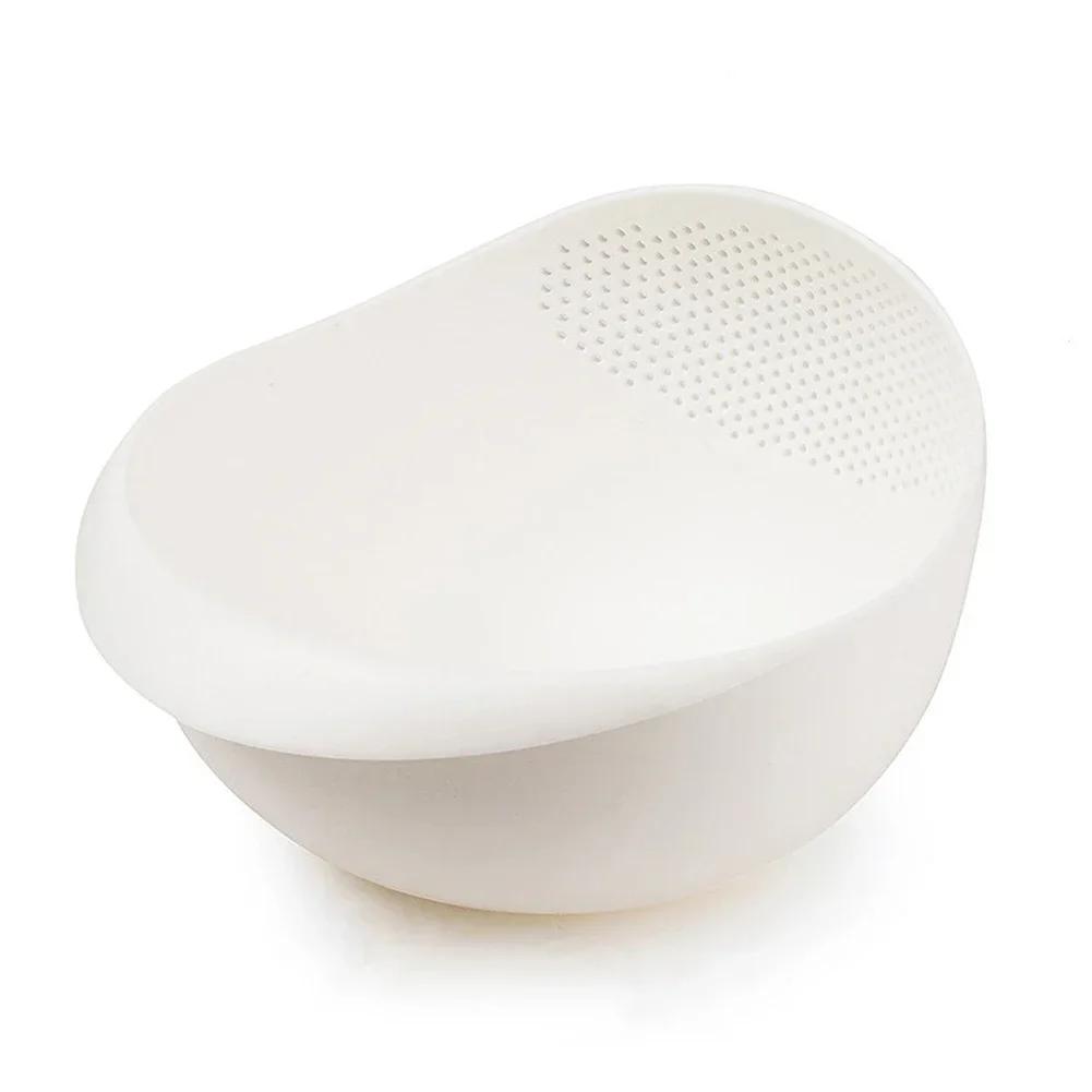 Rice Sieve Plastic Colander Kitchen Drain Basket with Handles Rice Bowl Strainer Strainer Basket Sink Drain Kitchen Tools