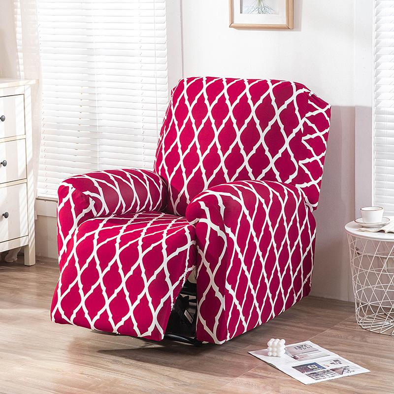 Thickened Fabric Sofa Cover Elastic Full-coverage Function Lounge Chair Sofa Cover Rocking Chair Printed Sofa Cushion Cover 1 Seater(4pcs)