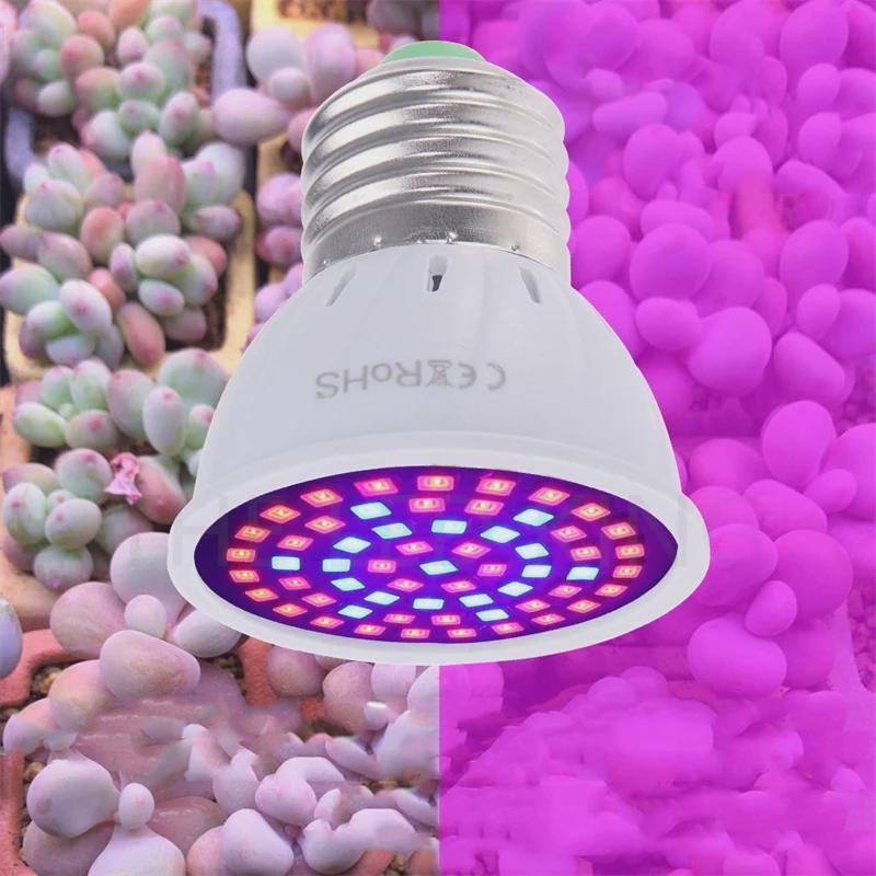 1/2Pcs Professional E27 LED Grow Light Bulb Strong Electrical Conductivity Planting Tools Professional Grow Light Bulb for Indoor