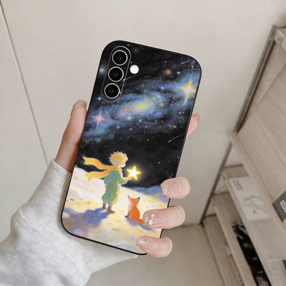 The Little Prince Phone Case For Samsung Galaxy A73,A72,A71,A70,A53,A52,A51,Others Soft Black Cover