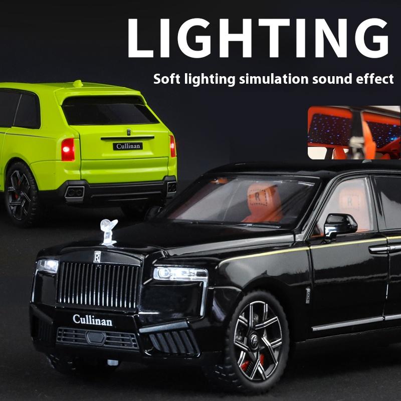 1/24 Rolls-Cullinan Alloy Car Model, with Starry Sky Roof Simulation SUV Boy Toy Car Off-road Vehicle Collection Ornament Gift