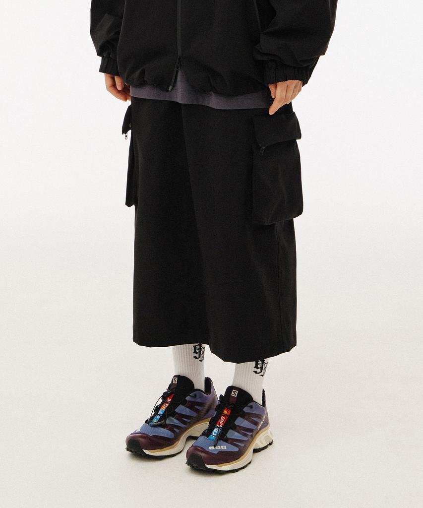 1993 Studio Wind Cargo Long Skirt_Black