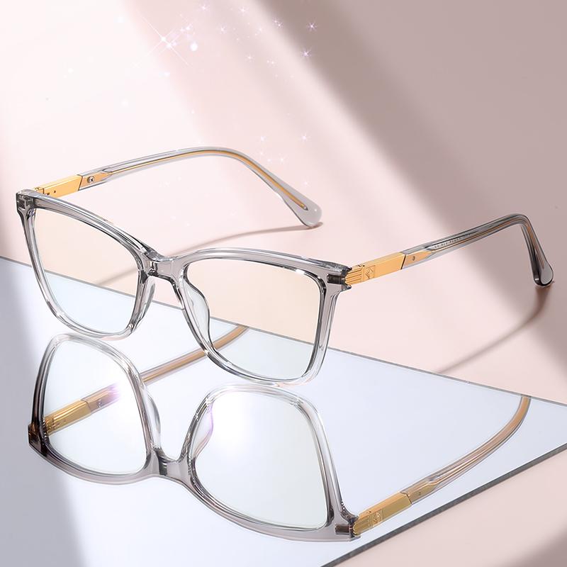 New Elegant Black Silver Eyewear - Anti-Blue Light, Durable & Fashionable, Great for Work, Study & Everyday Fashion