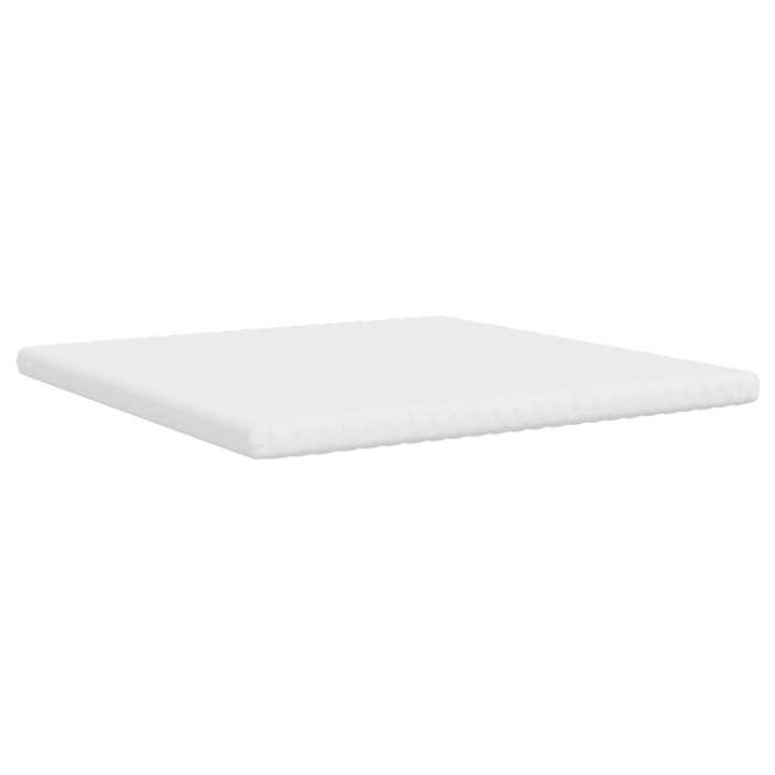 VidaXL Matelas en mousse blanc 200x200 cm 7 zones dureté 20 ILD,matelas de lit,matelas de lit de jour,matelas en mousse 356359