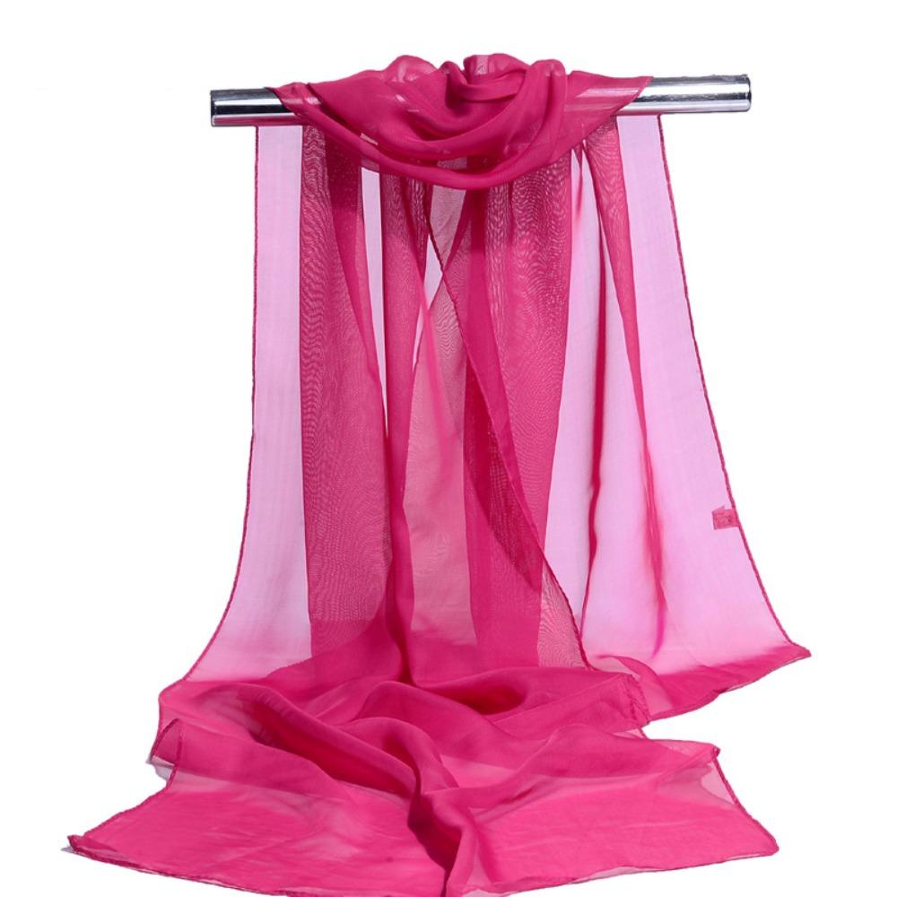 Luxury Brand Designer Chiffon Scarf Sunscreen Long Shawl Wrap  For Summer Women Accessories