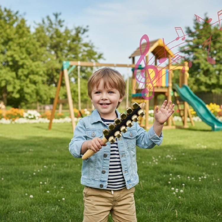 25 Sound Wooden Percussion Bell For Toddler Music Class Promoting Hand Eye Coordination And Cognitive Growth