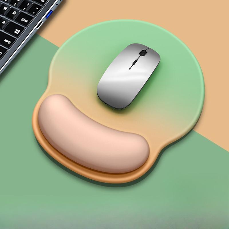 Gradient Mouse Pad Wrist Support Pad Mouse Computer Memory Foam Wrist Protection Pad Simple Silicone Mouse Pad