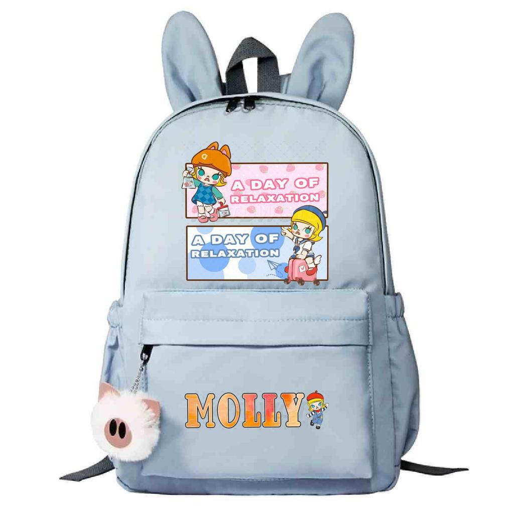 Campus Trend Junior High School Elementary School Bag Cute Rabbit Ears Personalized Backpack
