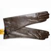 38 CM Long Sheepskin Gloves Women's Fashion Color Leather Finger Gloves With Velvet Lining to Keep Warm in Autumn and Winter