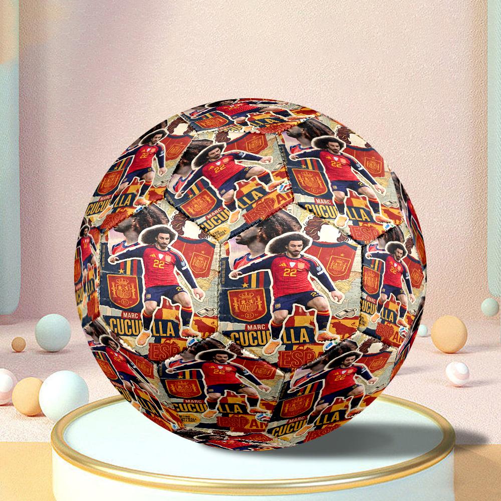 Cucure-lla Celebration Size 5 Soccer Balls, Anti-Slip, Protective Football, Outdoor Sport, a Unique Gift Suitable for him/her, Birthdays
