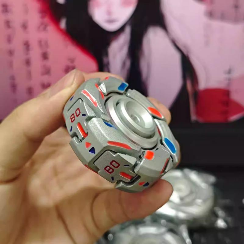 Açık Zırh Parlayan Fidget Spinner EDC Metal GoBiggeR Fırıldak Ucu Jiroskop Stres Giderici Oyuncaklar Döndürülebilir Rahatlatıcı Antistres