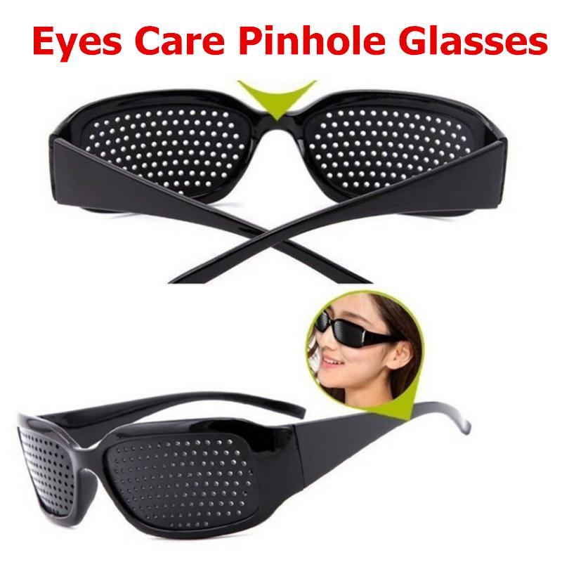 Vision Care Pinholes Glasses Eye Exercise Eyeglasses Eyesight Astigmatism Improve Black GZW