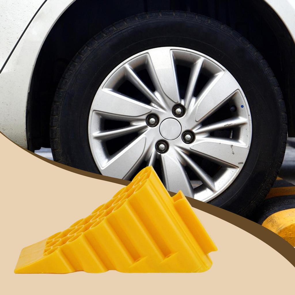 Wheel Chock Accessory Portable Versatile Tool Anti Slip Lightweight Tire Wedge Wheel Stabilizer Stopping Device Parking Chock