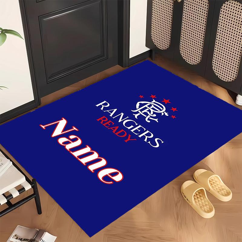 Rangers FC (28) Personalisierter Name Büro Teppich Stilvolle Dekoration für Wohnzimmer Schlafzimmer Küche