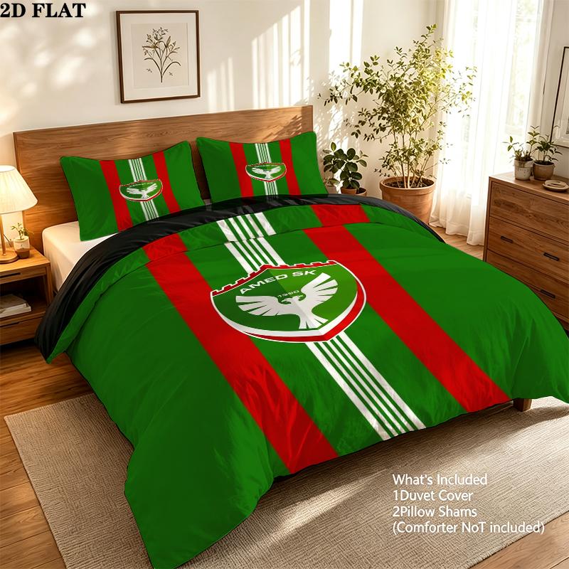 Amedspor Pattern Bedding uilt Set uilt Cover Pillowcase Home Decoration Birthday Gift (1 * duvet cover + 2 * pillowcase without core)