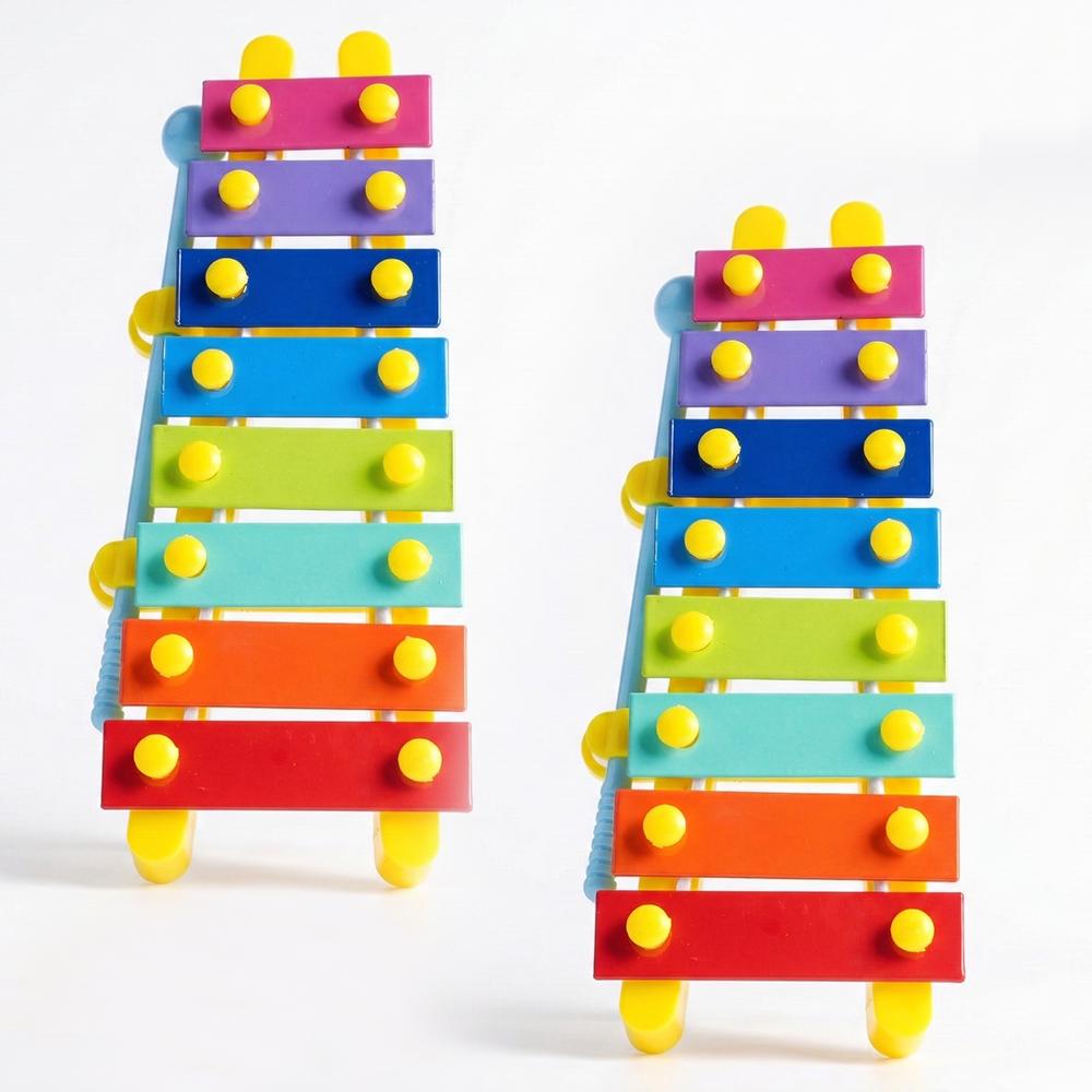 Xylophone pour enfants 8 notes coloré Glockenspiel 14,3 cm Instrument de musique Jouet Cadeau éducatif Pour tout-petits